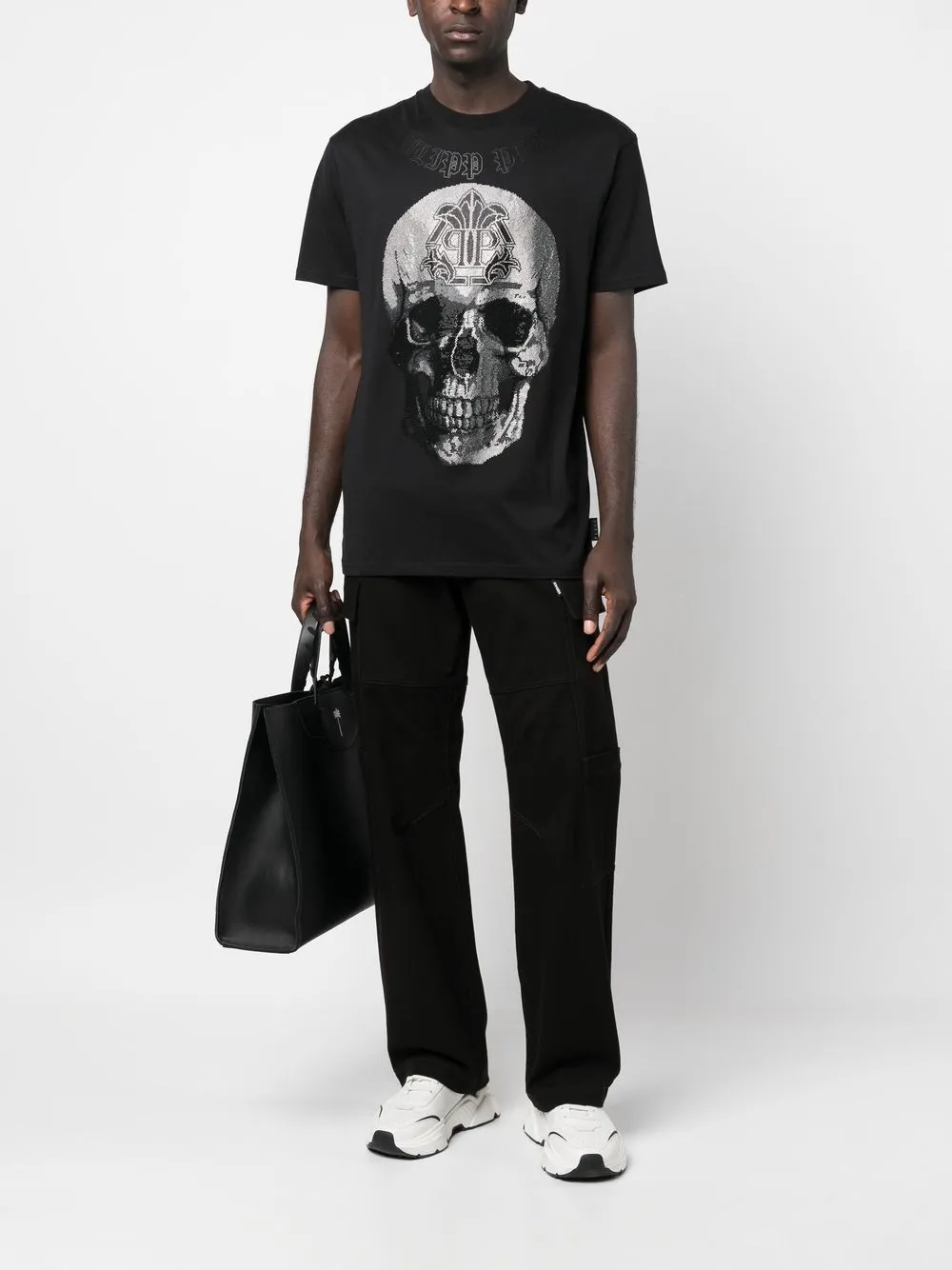 Philipp Plein T-shirt met print - Zwart