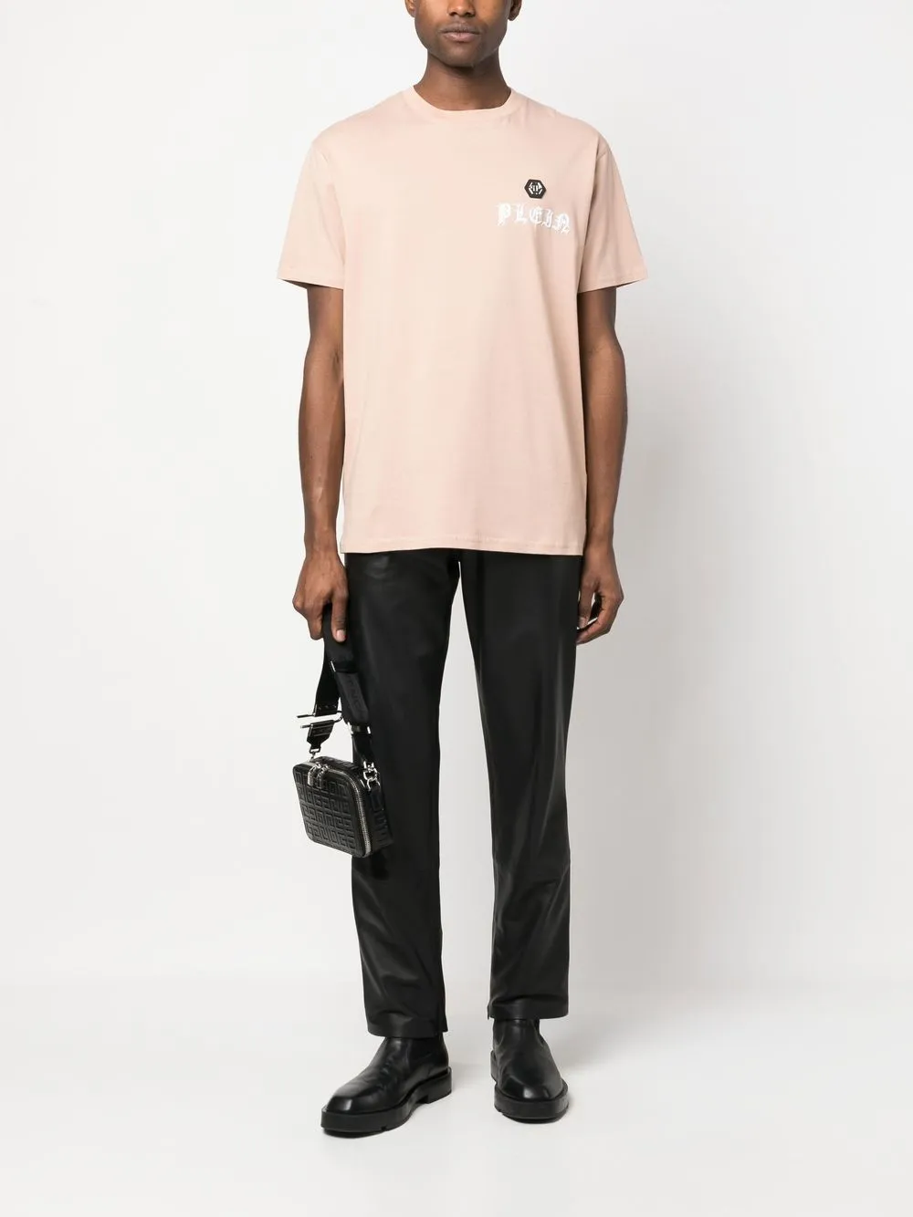 Philipp Plein T-shirt met logoprint - Beige