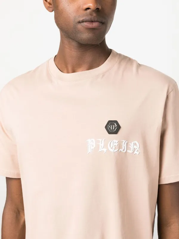 Philipp Plein Chest logo-print Detail T-shirt Neutrals FARFETCH IN