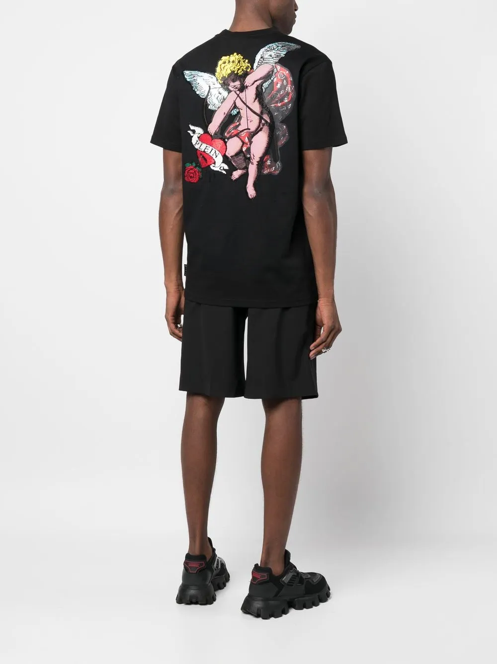Philipp Plein T-shirt met print - Zwart