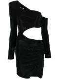 Philipp Plein rhinestone cut-out dress - Black