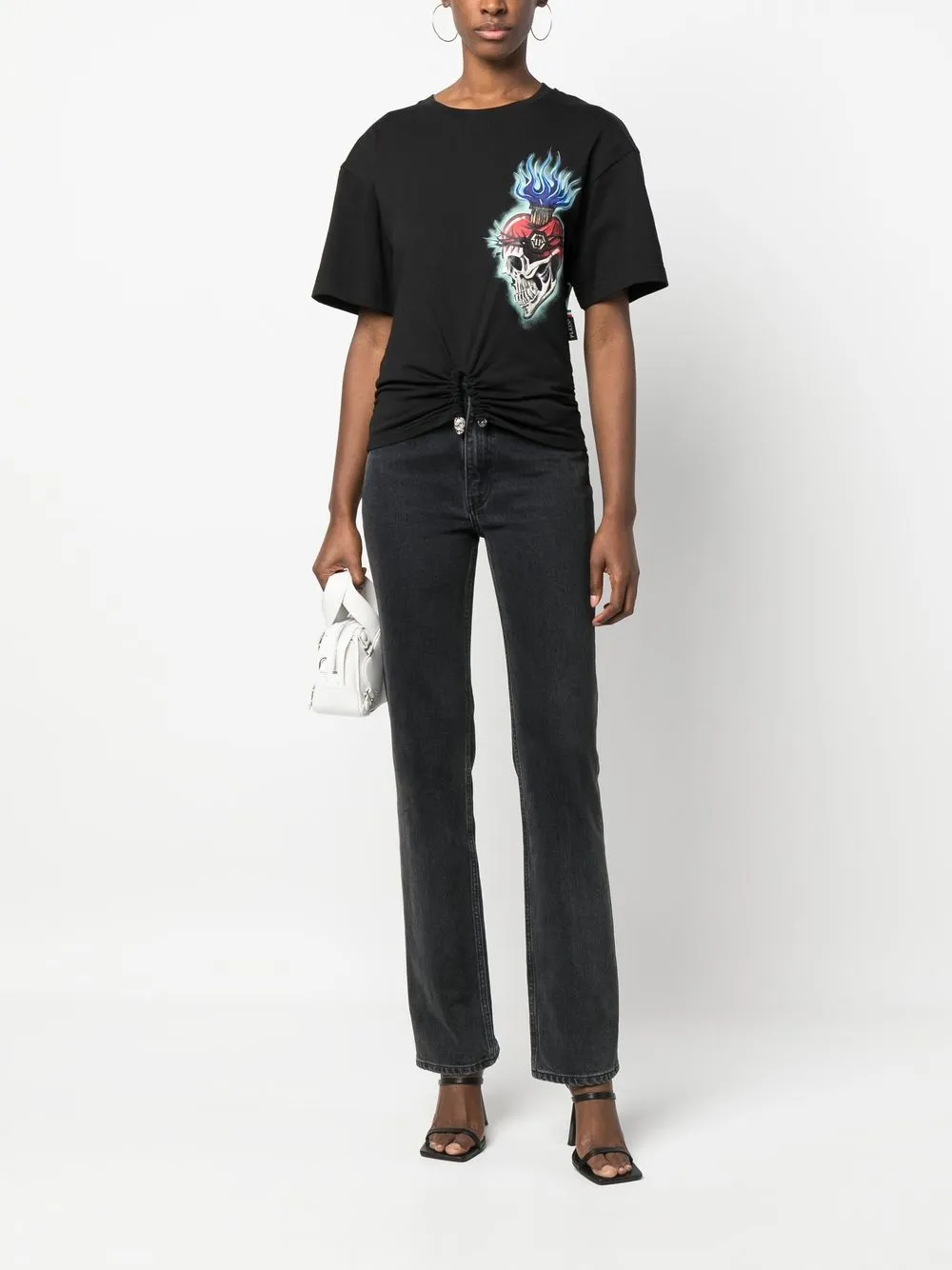 Philipp Plein T-shirt met print - Zwart