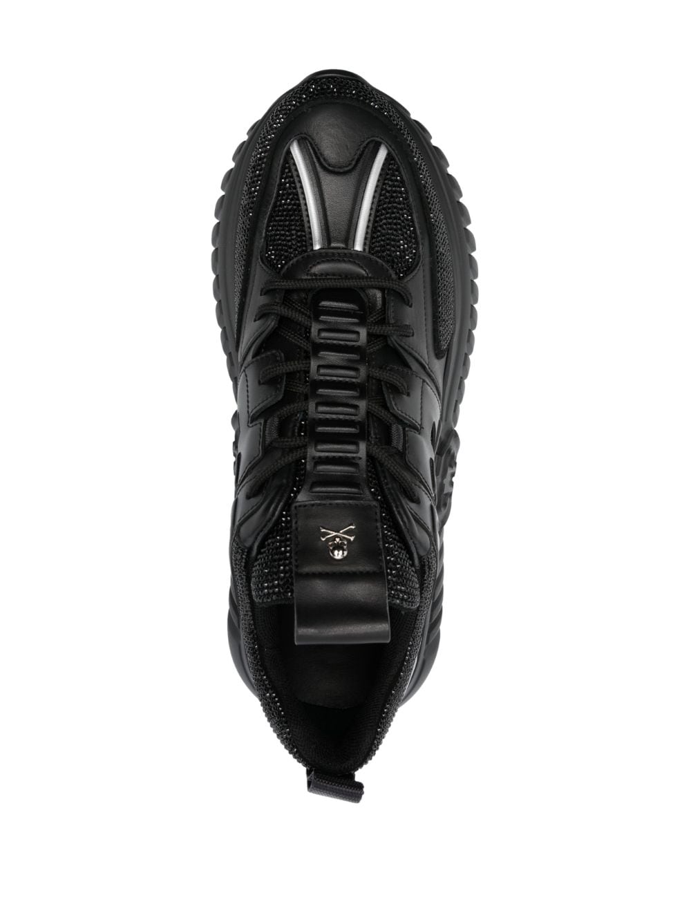 Shop Philipp Plein Stones Runner Low-top Sneakers In Black