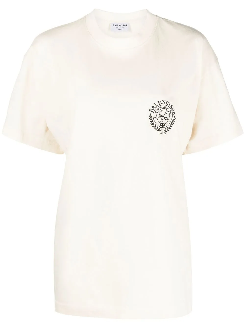 

Balenciaga logo-print cotton T-shirt - Neutrals