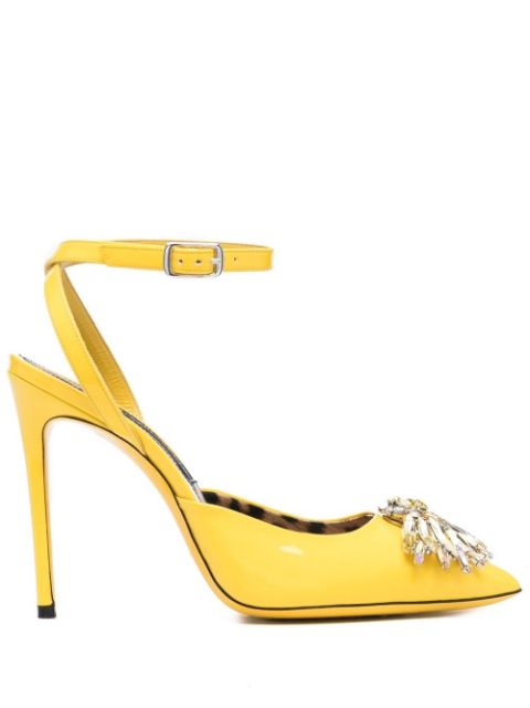 Philipp Plein vernice 110mm crystal-embellished pumps Women