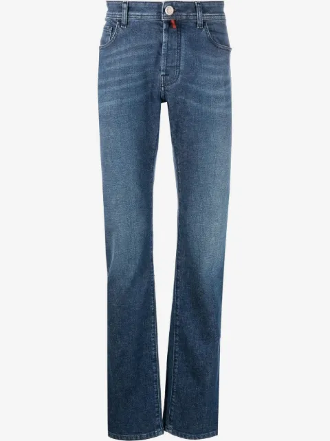 Billionaire mid rise straight leg jeans