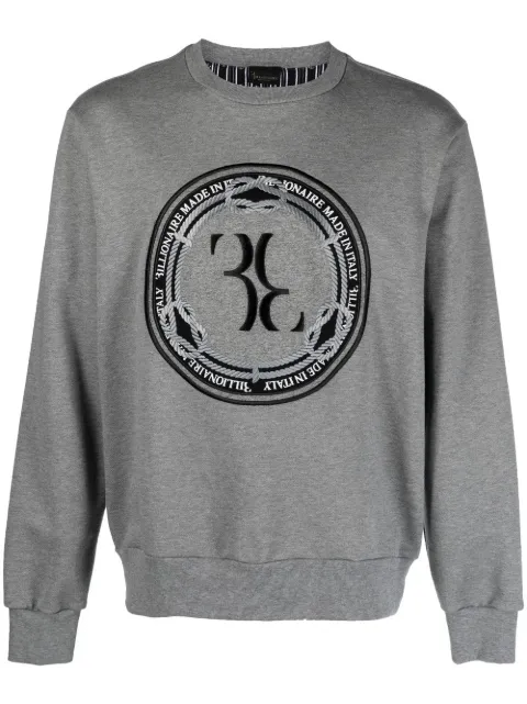 Billionaire logo-print cotton sweatshirt