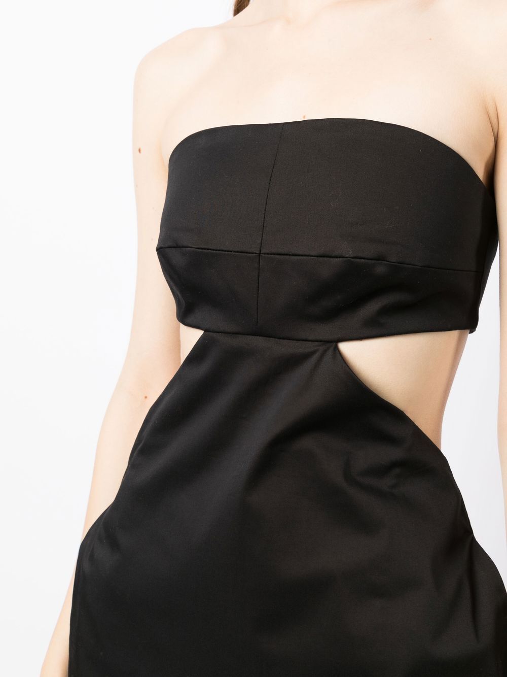 Shop Bondi Born Monte Carlo Strapless Cut-out Dress In Black