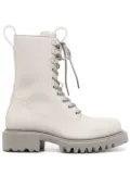 Rains Show lace-up combat boots - White