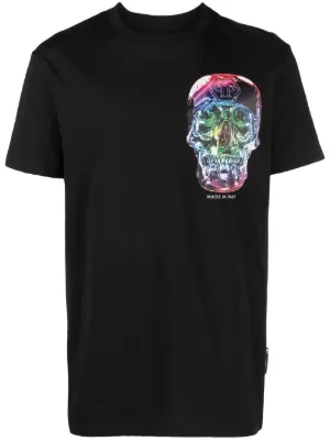 Philipp Plein ラインストーン スカル Tシャツ | ブラック | FARFETCH JP