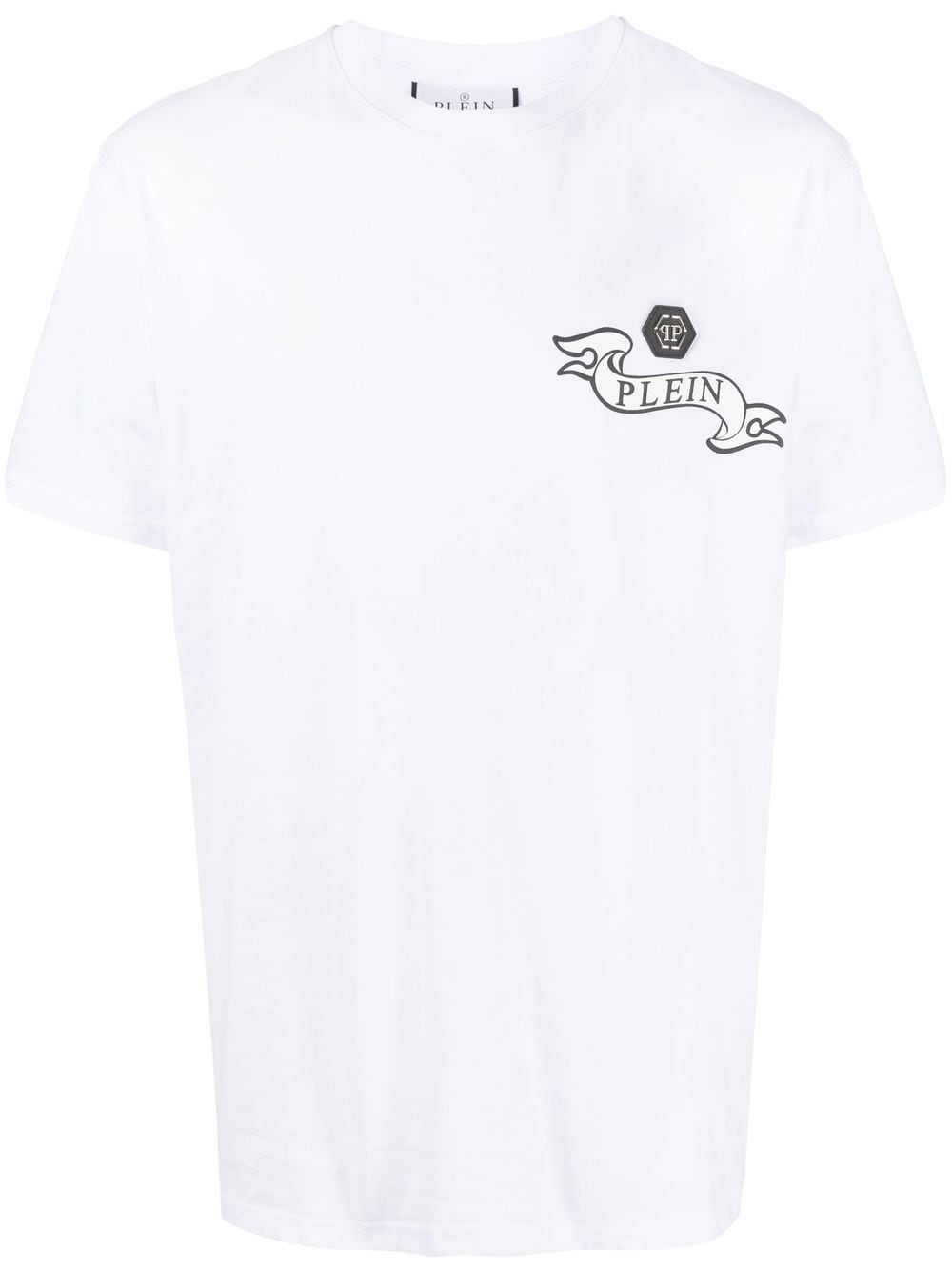 Philipp Plein T-shirt Mit Grafischem Print In White
