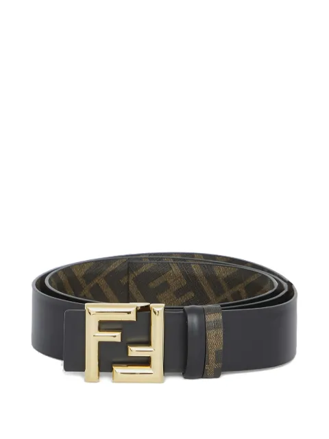 FENDI logo-buckle leather belt