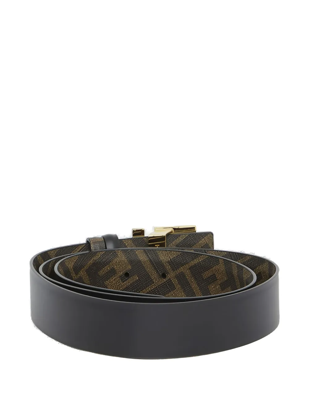 FENDI Riem met logogesp - Zwart