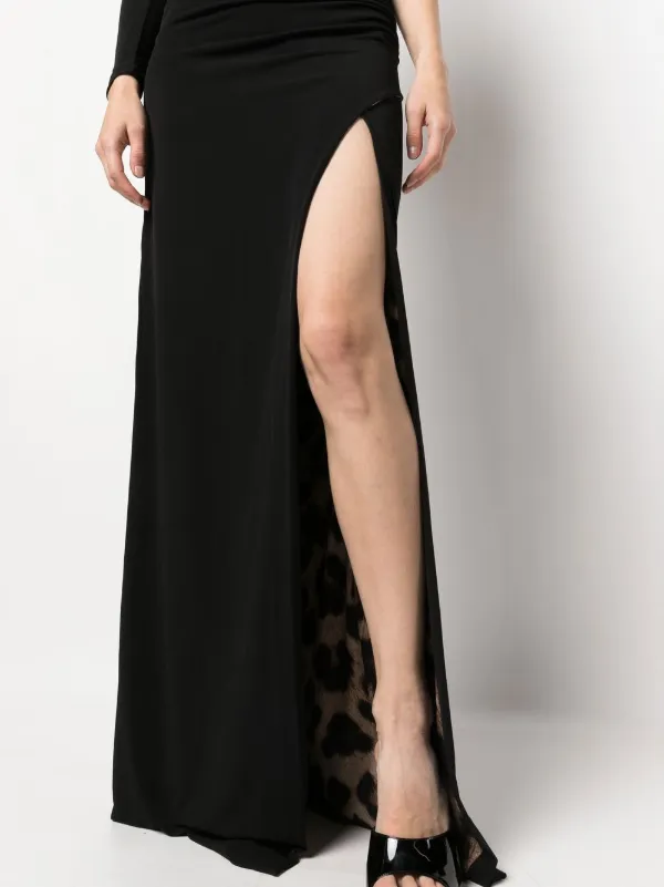 Philipp Plein カットアウト ロングドレス | ブラック | FARFETCH JP