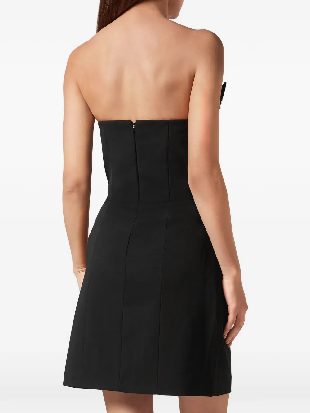 Philipp Plein Strapless mini-jurk Zwart