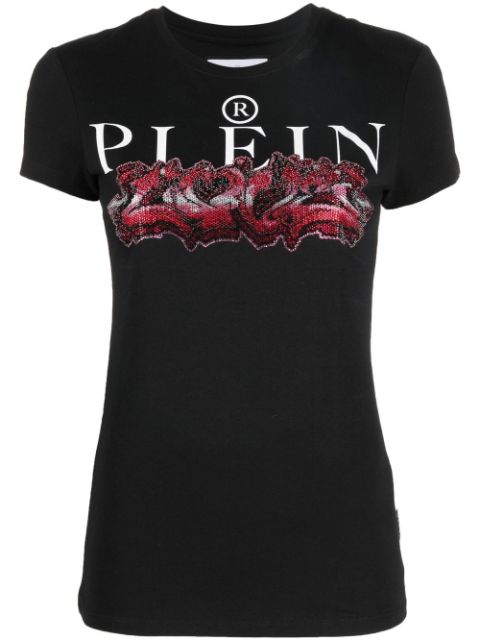 Philipp Plein logo-print short-sleeved T-shirt Women