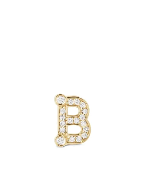 Sophie Bille Brahe 18kt yellow gold Petite B stud earring