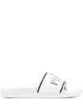 Philipp Plein logo print slides - White