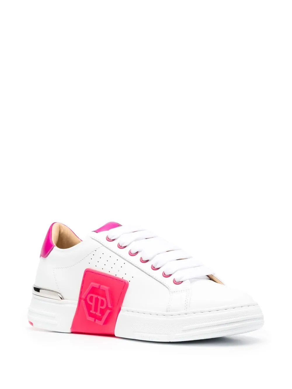 Philipp Plein Hexagon low-top sneakers - Wit