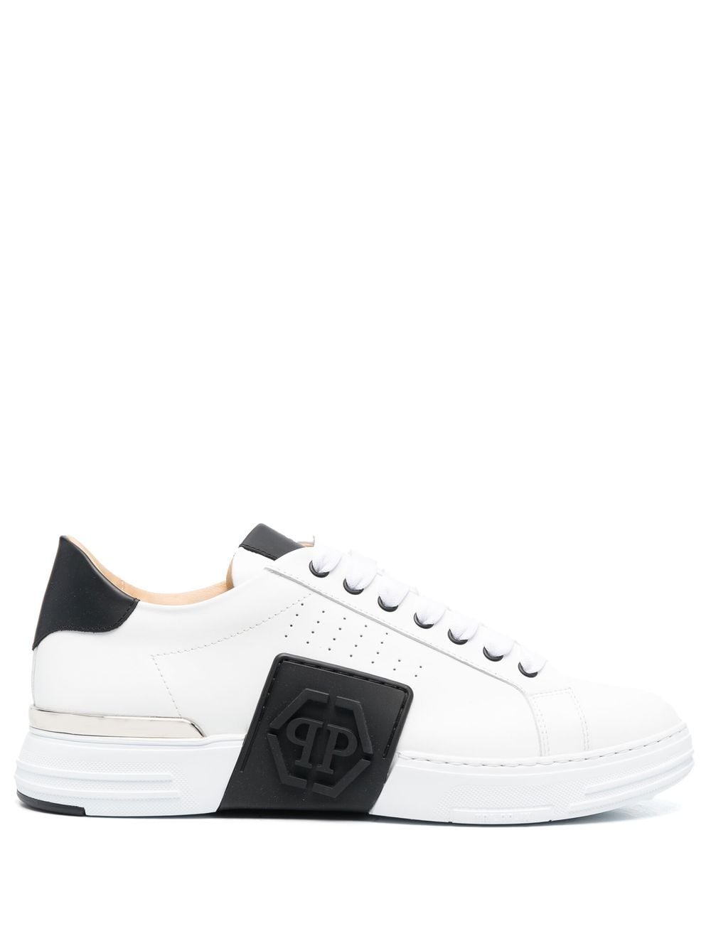 Philipp Plein Sneakers Mit Logo-patch In White