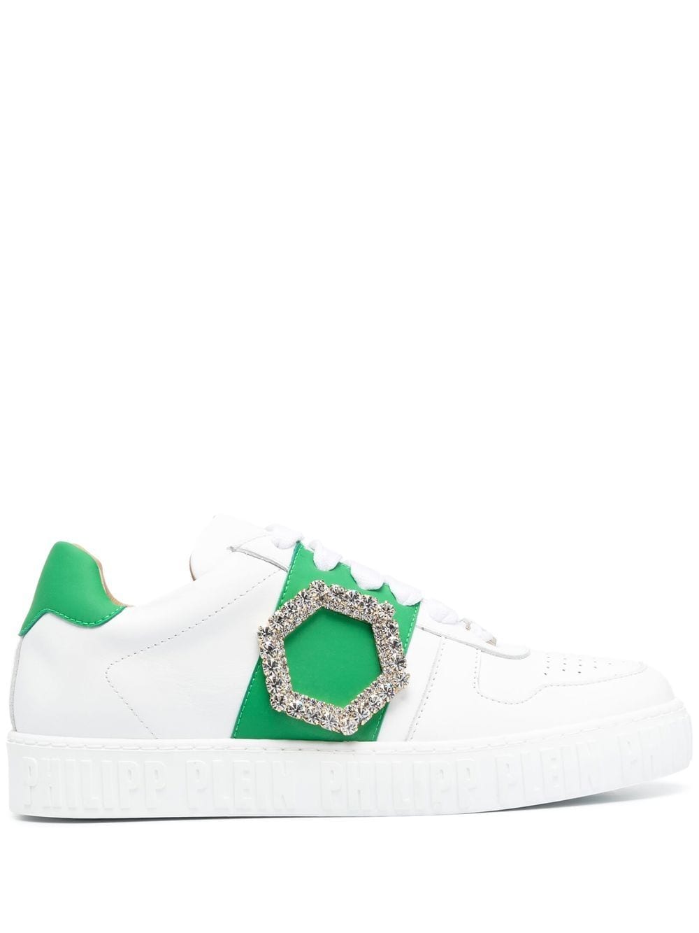 Image 1 of Philipp Plein leather low-top sneakers