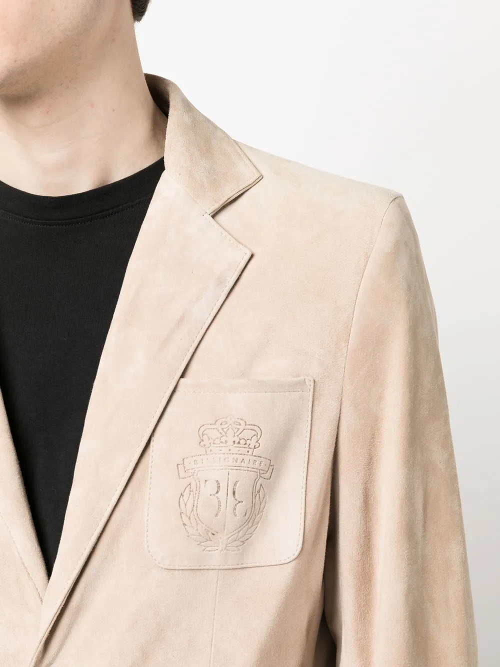 Billionaire Blazer met enkele rij knopen Beige