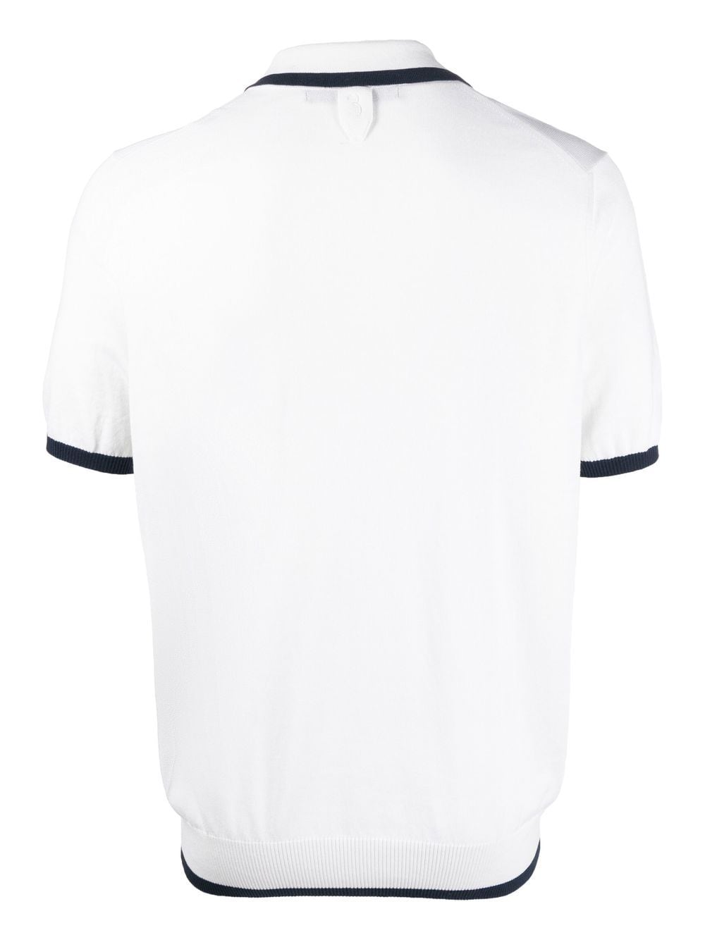 Shop Billionaire Logo-embroidery Silk-cotton Polo Shirt In Weiss