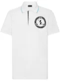 Billionaire logo-patch polo shirt - White
