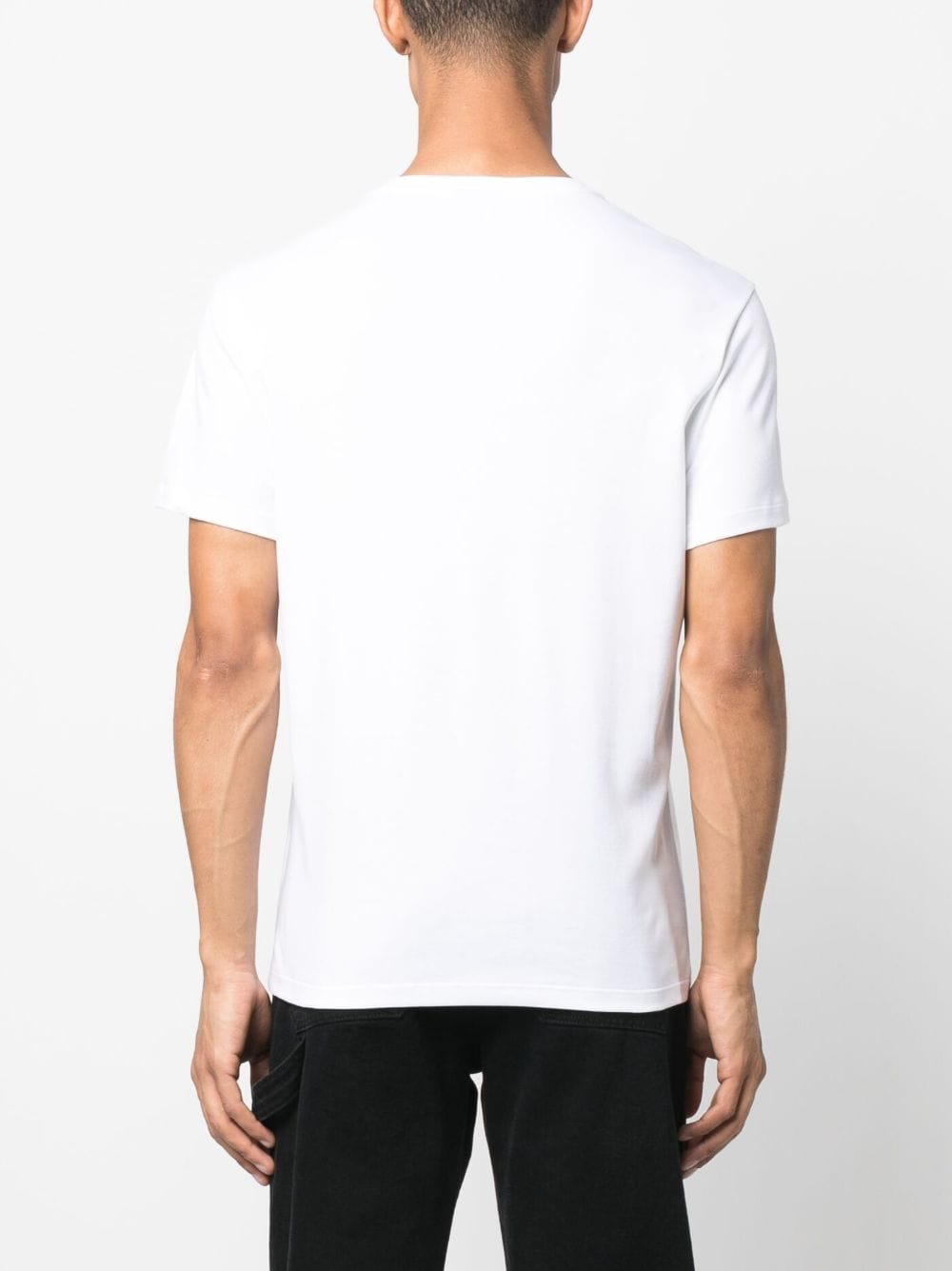 Shop Billionaire Embroidered-logo Cotton T-shirt In White