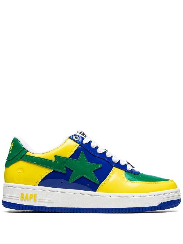 A BATHING APE® Bape Sta "Blue/Yellow" Sneakers -