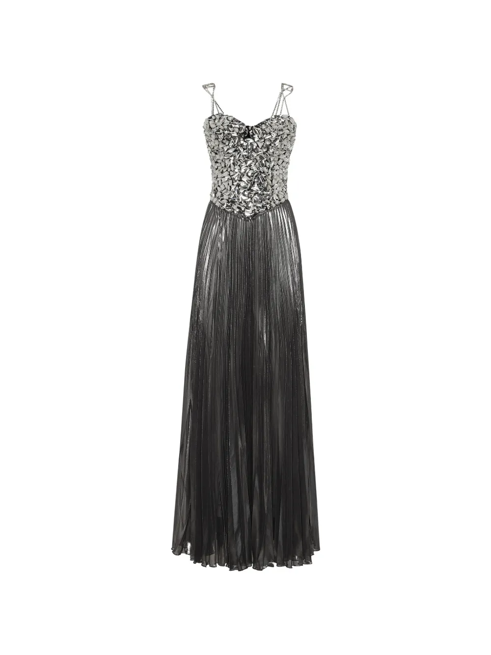 Philipp Plein Crystal maxi dress - Silver