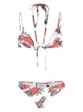 Philipp Plein Bikini Love two piece - White