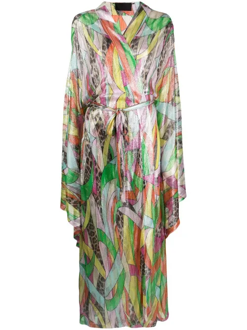 Robe en maille à imprimé graphique - Philipp Plein - Modalova