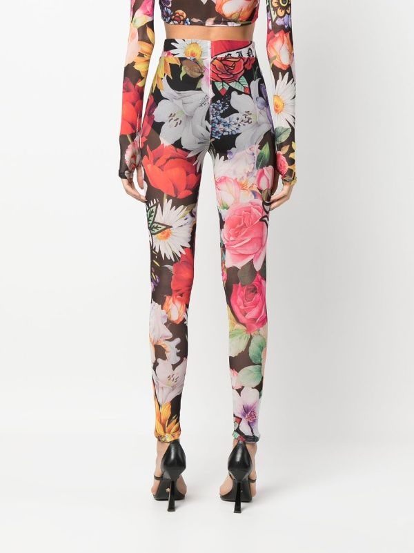 Floral leggings deals