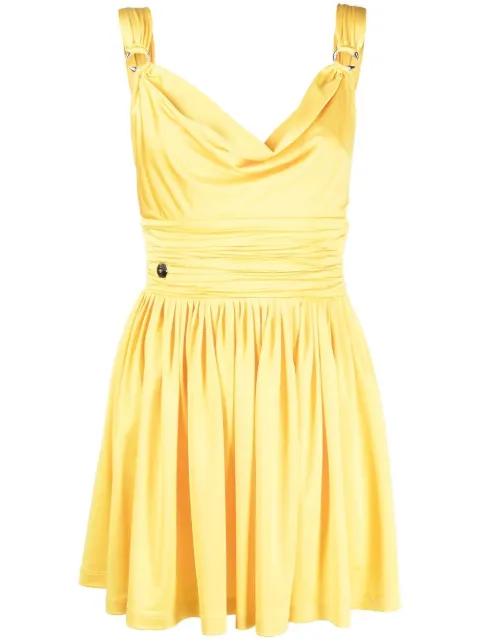 Philipp Plein gathered waist mini dress