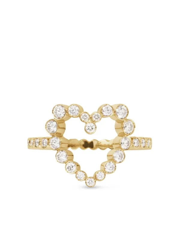 Sophie Bille Brahe 18kt Yellow Gold Ensemble Coeur Heart Ring