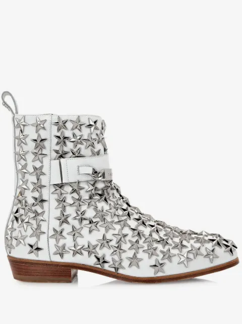 Philipp Plein Stars leather boots