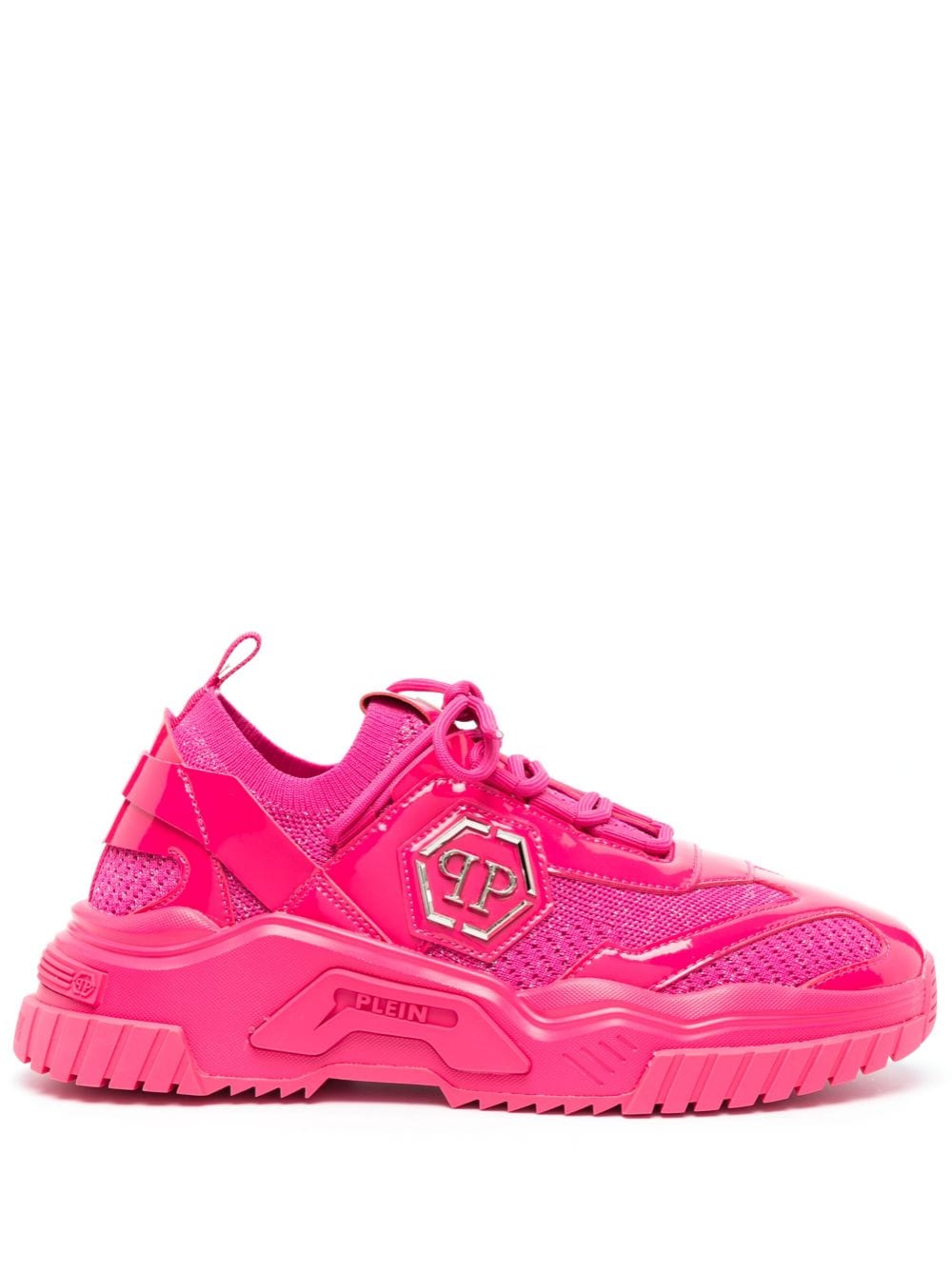 Philipp Plein Predator Low-top Sneakers In Pink