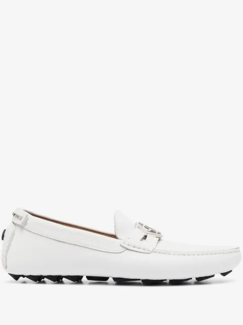 Philipp Plein logo moccasin loafers