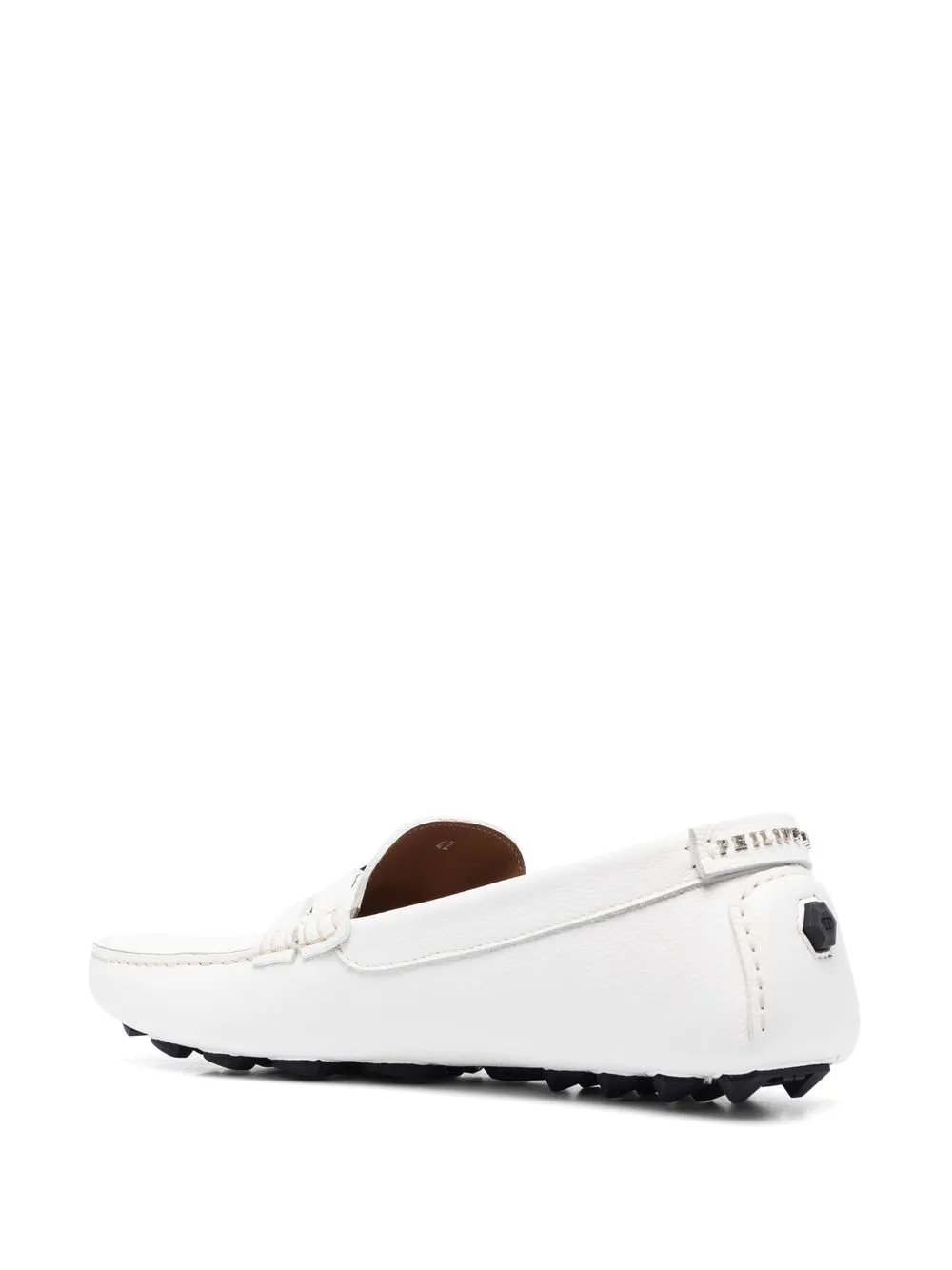 Philipp Plein Loafers met logo Wit