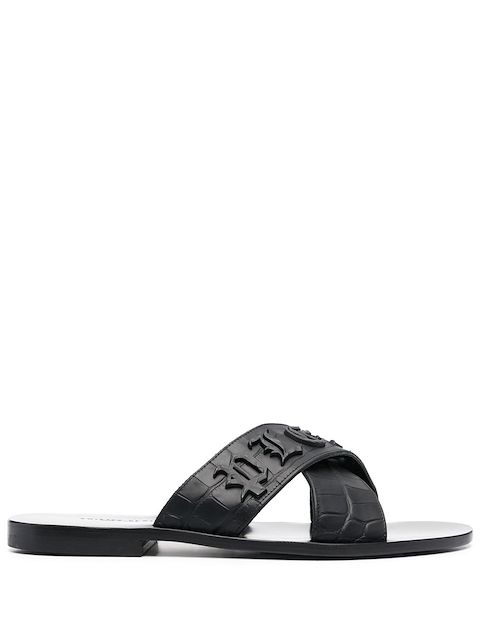 Philipp Plein Sandalen mit Logo