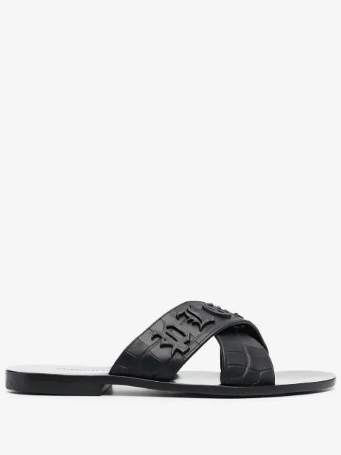 Philipp Plein Sandália com logo