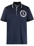 Billionaire logo-patch polo shirt - Blue
