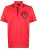 Billionaire logo-patch polo shirt - Red