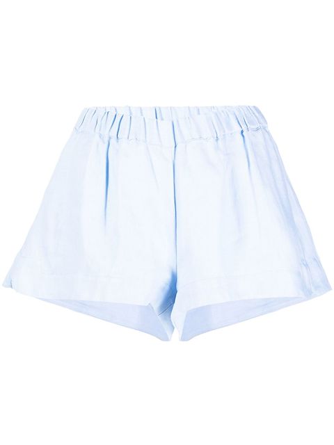 BONDI BORN Aruba organic-linen mini shorts