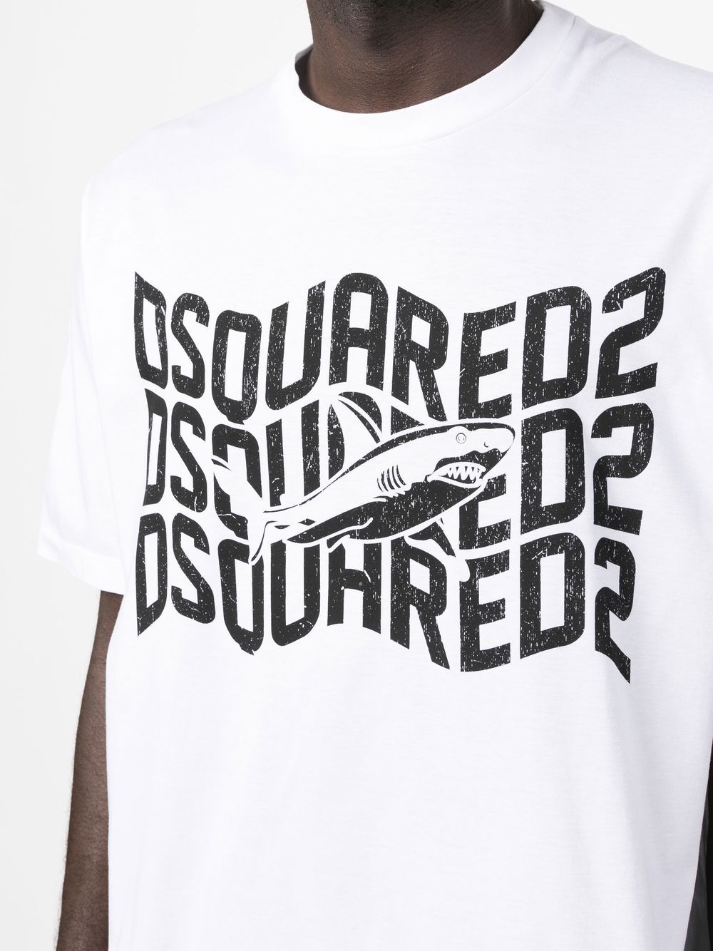 Shop Dsquared2 Logo-print T-shirt In 白色