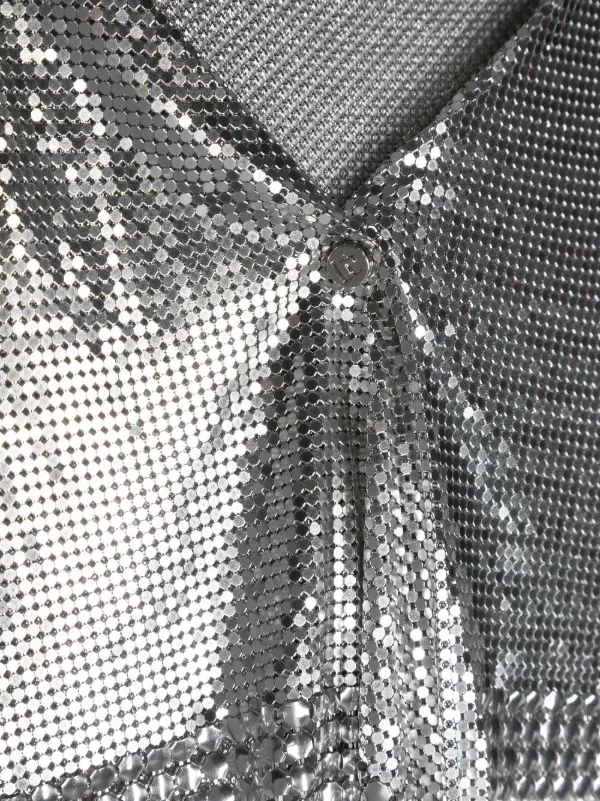 Rabanne 20ASS0127MET123M960 関税送料込 Rabanne Metallic chain-mail Scarf | Silver | FARFETCH