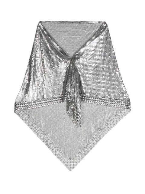 Rabanne metallic chain-mail scarf