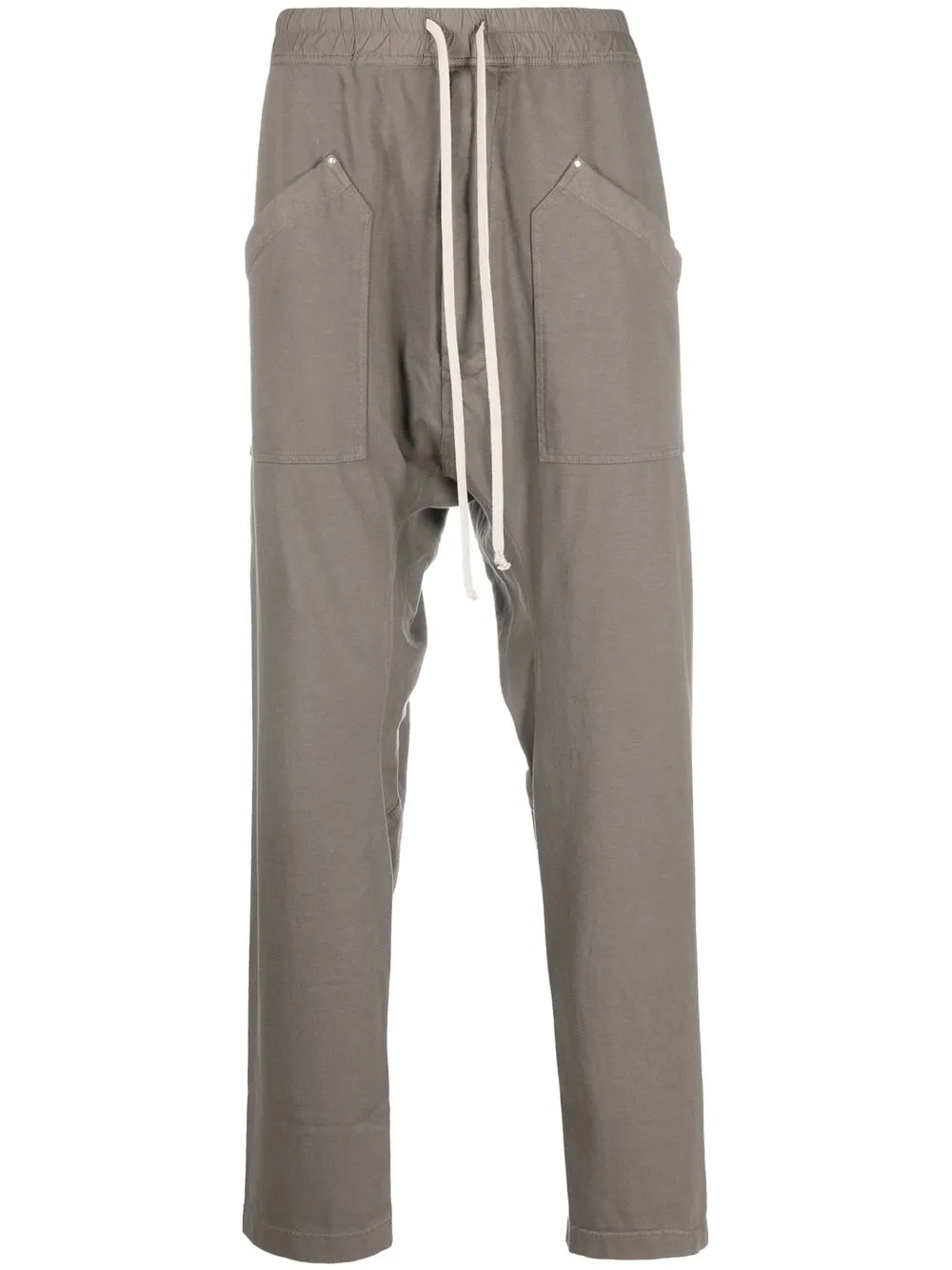 

Rick Owens DRKSHDW drop-crotch straight-leg trousers - Grey