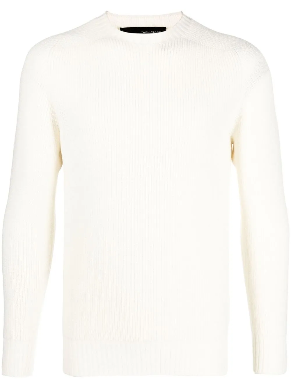 

Tagliatore ribbed-knit virgin wool jumper - White